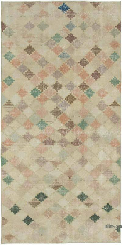 Alfombra Vintage Turca Anudada a Mano - 152 cm x 300 cm