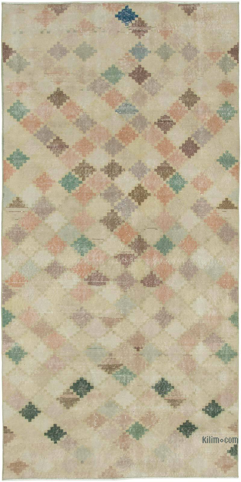 Vintage Turkish Hand-Knotted Rug - 5'  x 9' 10" (60" x 118") - K0038248