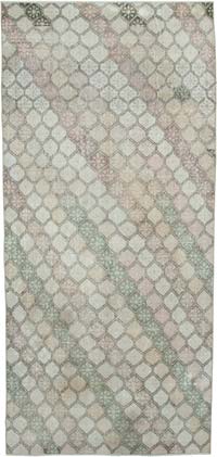 Retro Vintage Turkish Hand-Knotted Rug - 4' 10" x 10' 6" (58" x 126")