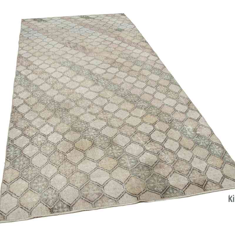 Retro Vintage Turkish Hand-Knotted Rug - 4' 10" x 10' 6" (58 in. x 126 in.) - K0038254
