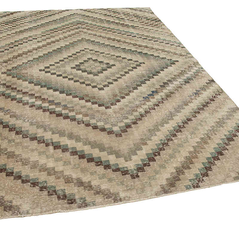 Alfombra Vintage Turca Anudada a Mano - 195 cm x 300 cm - K0038258