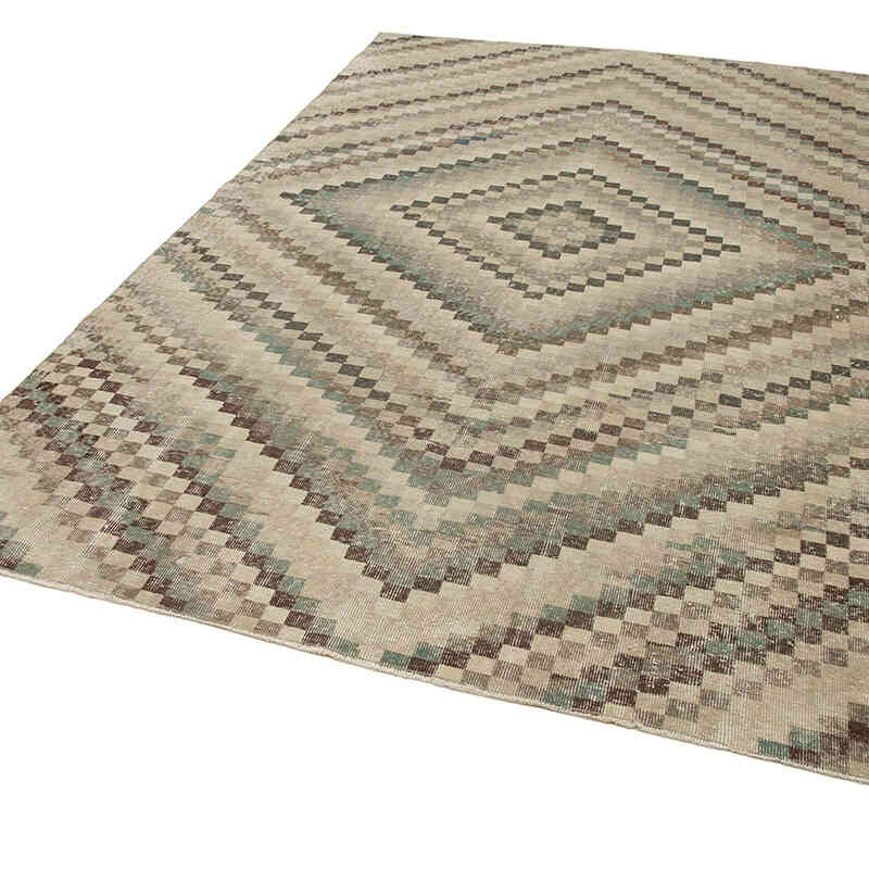 Alfombra Vintage Turca Anudada a Mano - 195 cm x 300 cm - K0038258