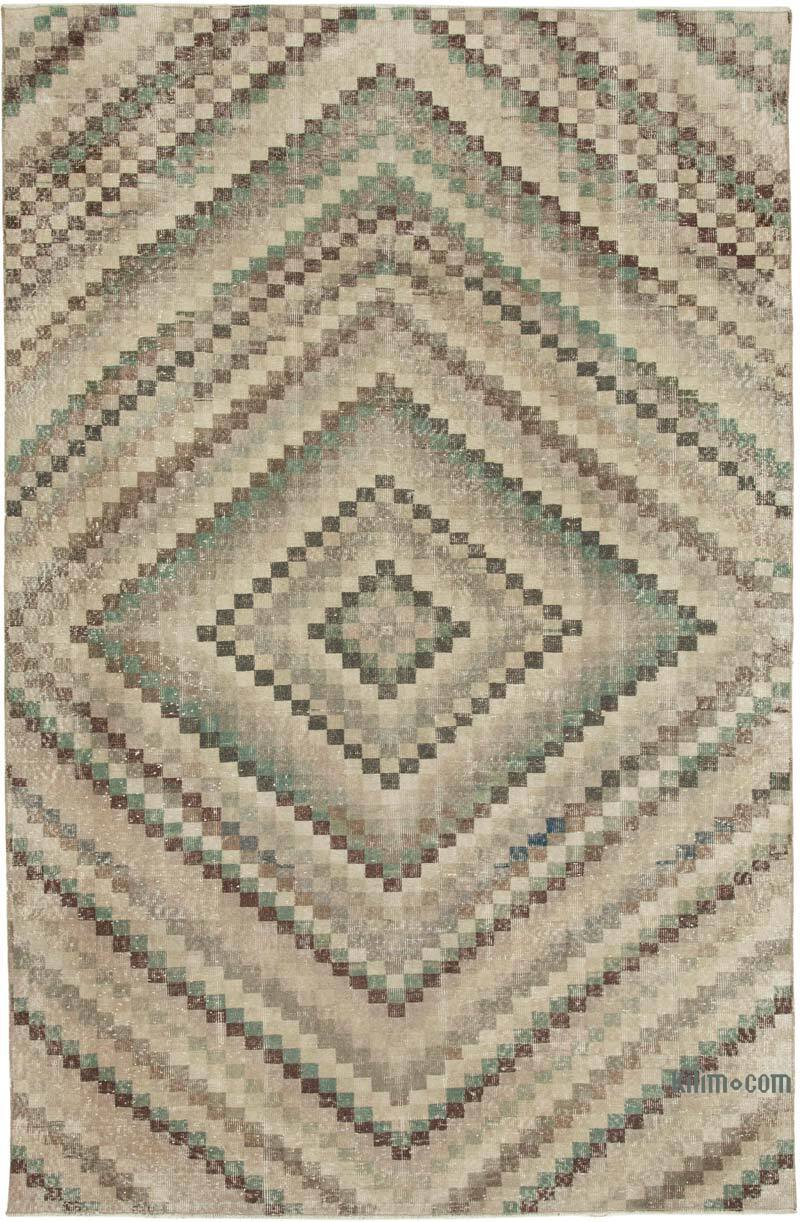 Alfombra Vintage Turca Anudada a Mano - 195 cm x 300 cm - K0038258