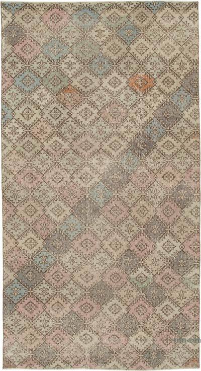Retro Vintage Turkish Hand-Knotted Rug - 4' 11" x 9' 3" (59" x 111")