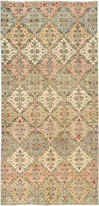 El Dokuma Vintage Halı - 137 cm x 285 cm