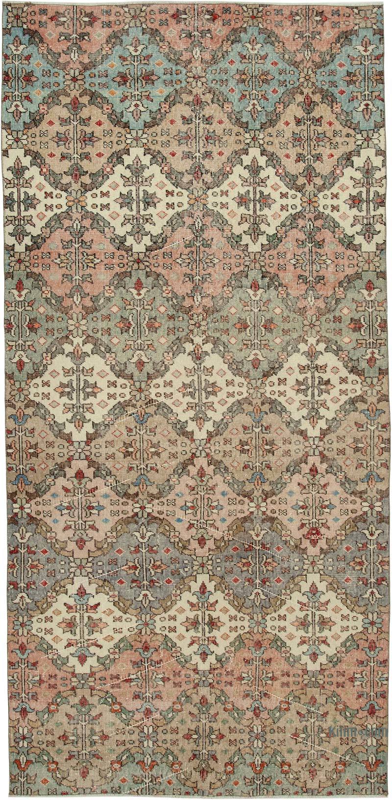 Retro Vintage Turkish Hand-Knotted Rug - 4' 6" x 9' 4" (54 in. x 112 in.) - K0038263