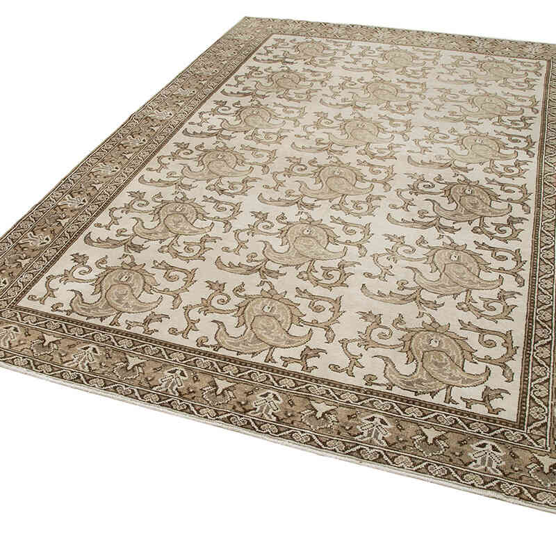 Vintage Turkish Hand-Knotted Rug - 6' 9" x 9' 8" (81" x 116") - K0038265