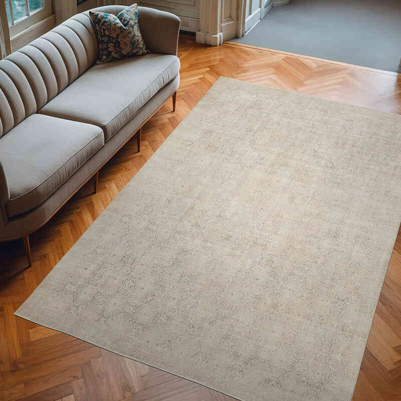 Alfombra Vintage Turca Anudada a Mano - 205 cm x 312 cm - K0038266