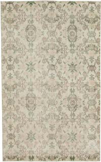 Retro Vintage Turkish Hand-Knotted Rug - 5' 8" x 9'  (68" x 108")