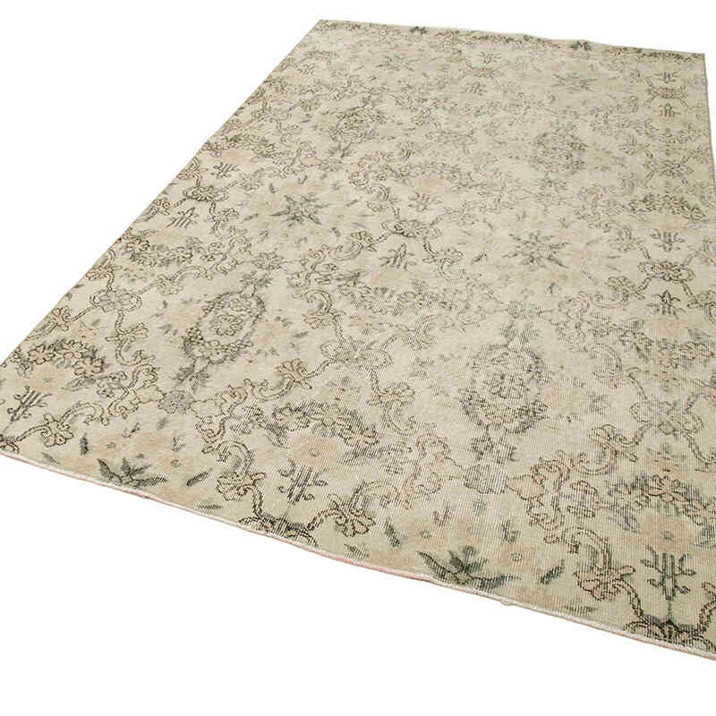 Retro Vintage Turkish Hand-Knotted Rug - 5' 8" x 9'  (68" x 108") - K0038274