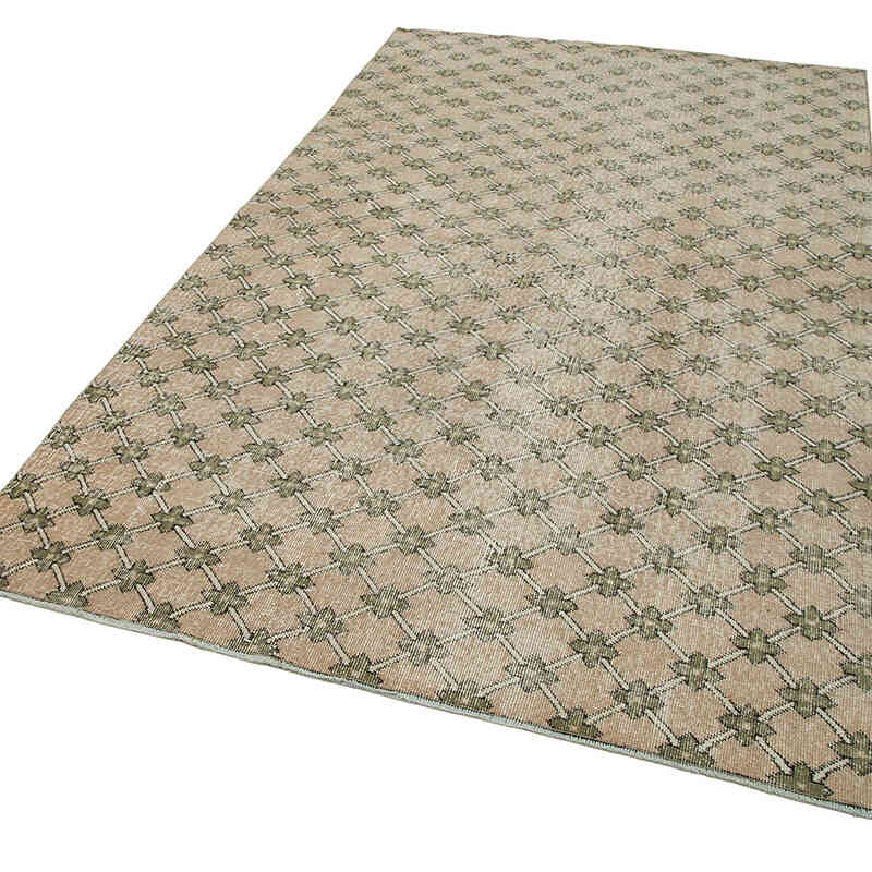 Retro Vintage Turkish Hand-Knotted Rug - 5' 2" x 8' 9" (62 in. x 105 in.) - K0038284