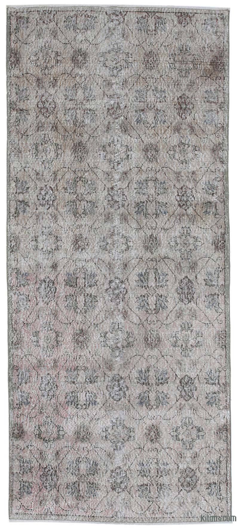 Retro Hand-Knotted Vintage Runner - 3' 10" x 8' 10" (46 in. x 106 in.) - K0038294