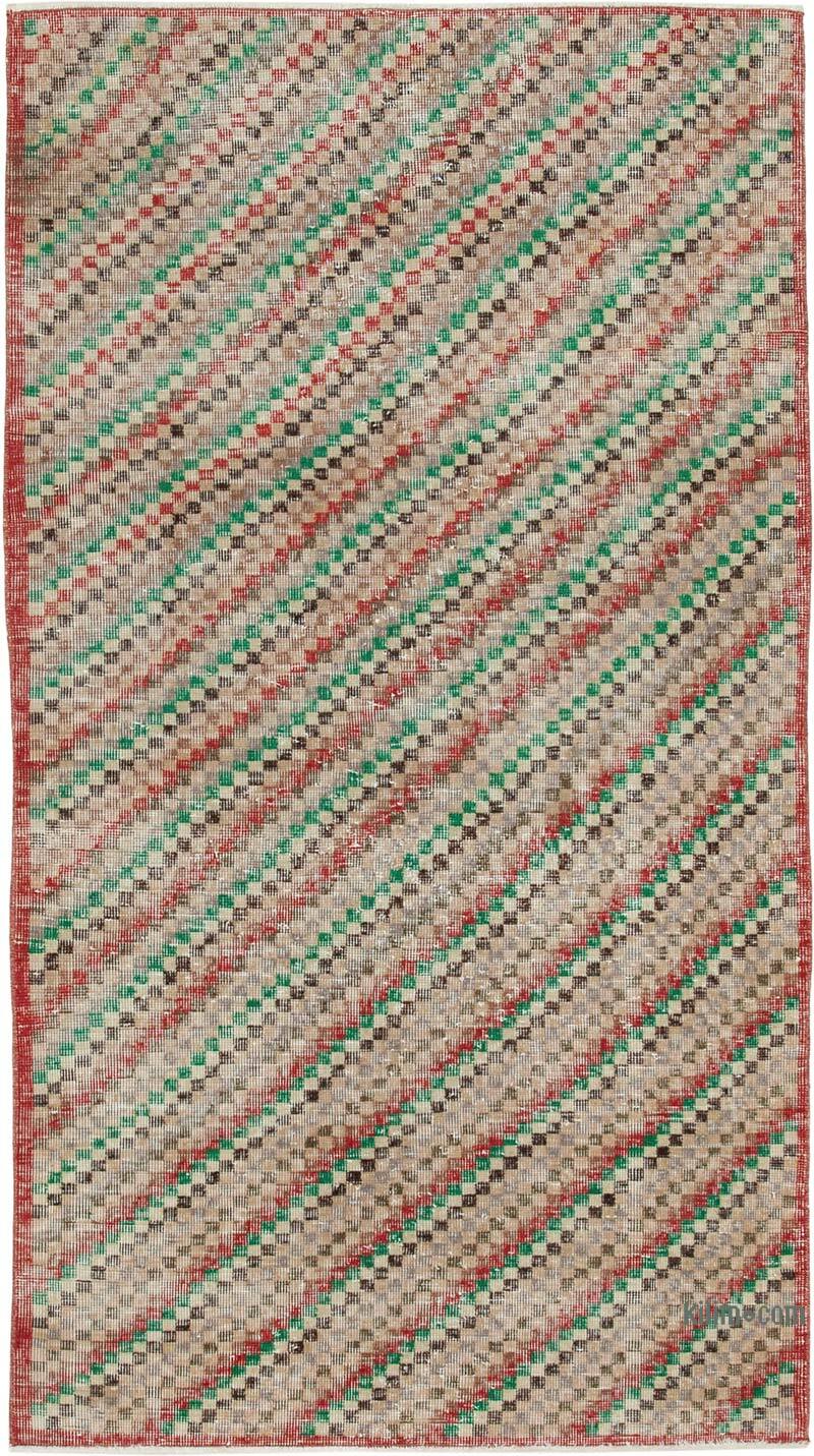Vintage Turkish Hand-Knotted Rug - 3' 10" x 6' 11" (46" x 83") - K0038296