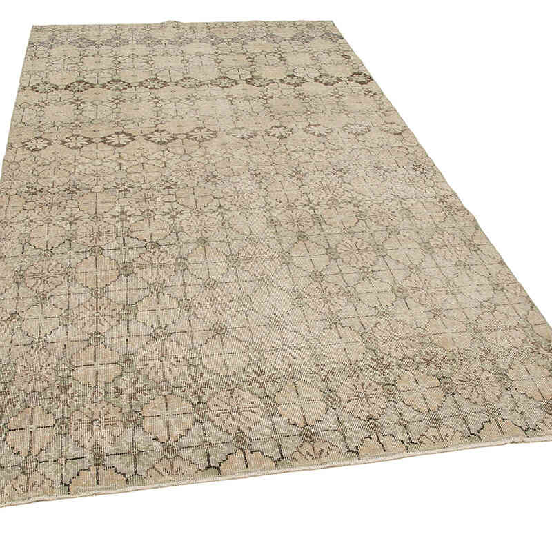 Retro Vintage Turkish Hand-Knotted Rug - 5' 4" x 9' 5" (64" x 113") - K0038299