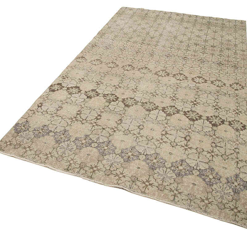 Retro Vintage Turkish Hand-Knotted Rug - 5' 4" x 9' 5" (64" x 113") - K0038299
