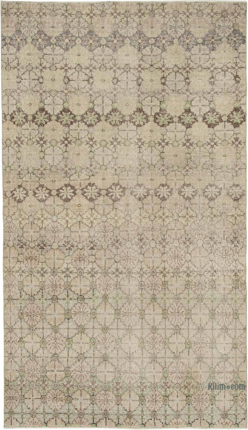 Retro Vintage Turkish Hand-Knotted Rug - 5' 4" x 9' 5" (64" x 113") - K0038299