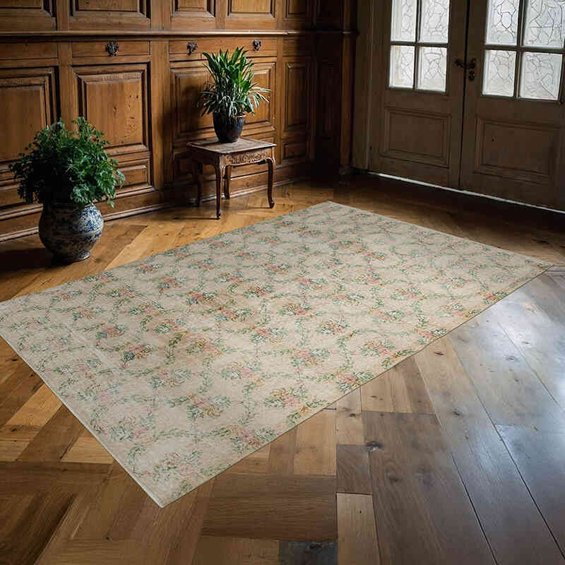 El Dokuma Vintage Halı - 166 cm x 260 cm - K0038307