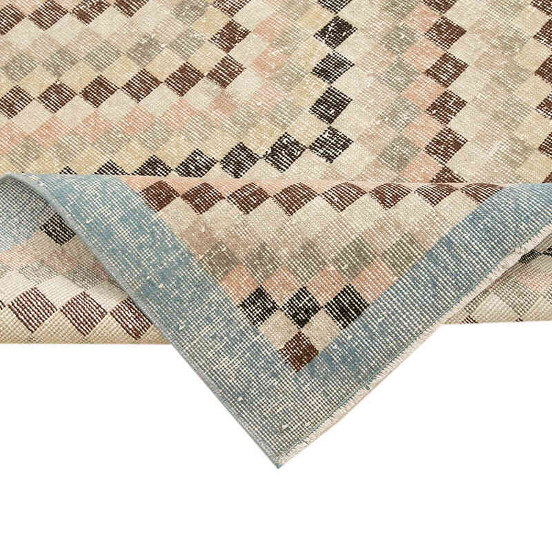Alfombra Vintage Turca Anudada a Mano - 142 cm x 261 cm - K0038310