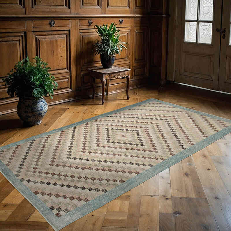 Alfombra Vintage Turca Anudada a Mano - 142 cm x 261 cm - K0038310