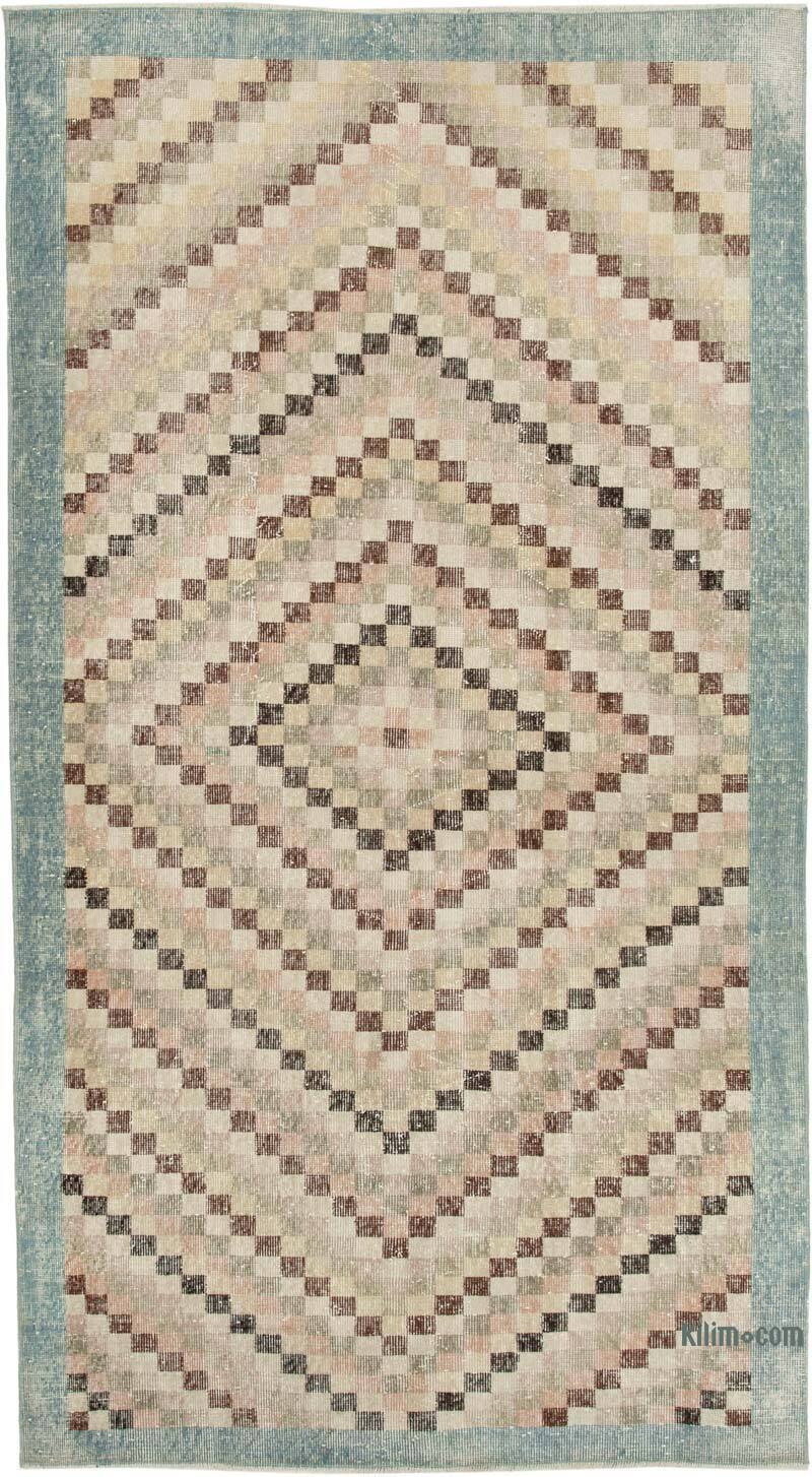 Alfombra Vintage Turca Anudada a Mano - 142 cm x 261 cm - K0038310