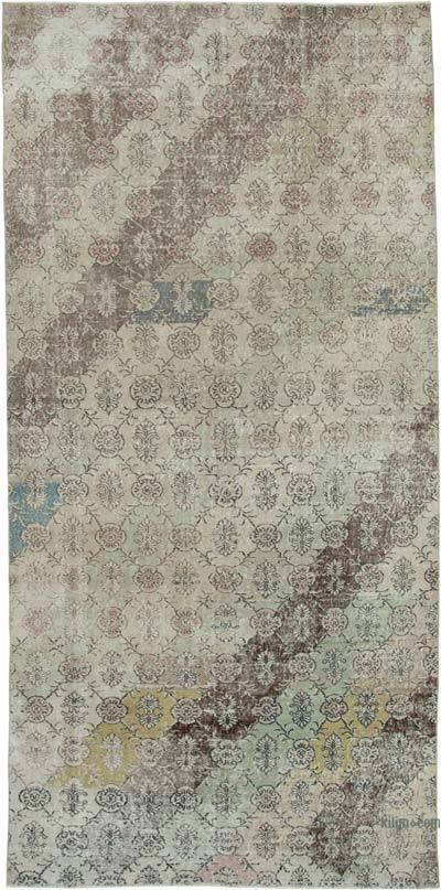 Retro Vintage Turkish Hand-Knotted Rug - 5' 10" x 12'  (70 in. x 144 in.)