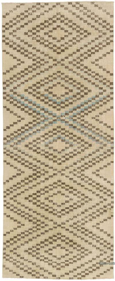 Alfombra Vintage Turca Anudada a Mano - 142 cm x 349 cm