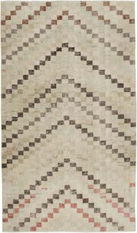 Vintage Turkish Hand-Knotted Rug - 5' 3" x 9' 1" (63" x 109")