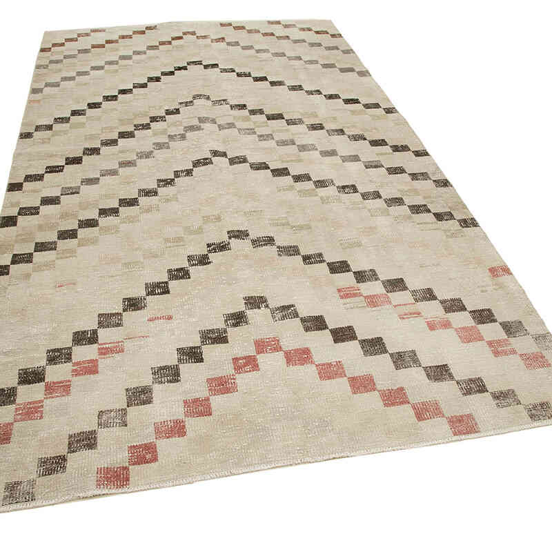 Alfombra Vintage Turca Anudada a Mano - 161 cm x 278 cm - K0038327