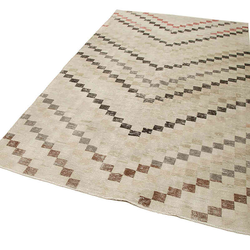 Alfombra Vintage Turca Anudada a Mano - 161 cm x 278 cm - K0038327