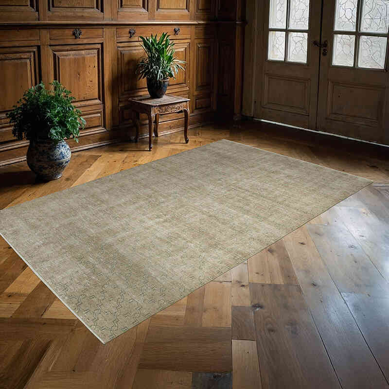El Dokuma Vintage Halı - 157 cm x 262 cm - K0038328
