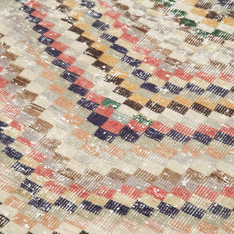 El Dokuma Vintage Halı - 137 cm x 278 cm - K0038333