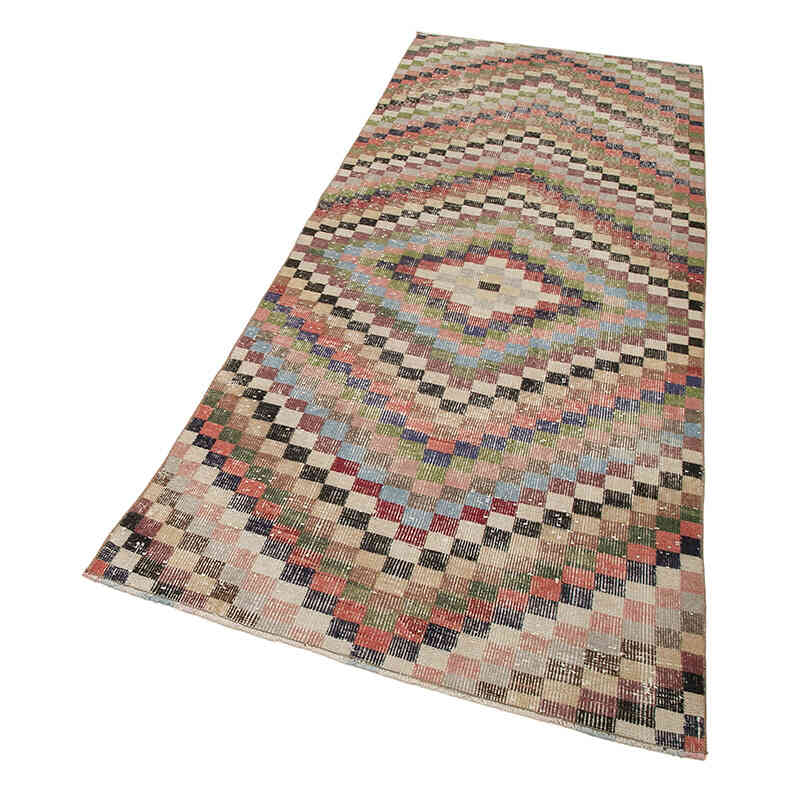 Vintage Turkish Hand-Knotted Rug - 3' 3" x 7' 9" (39" x 93") - K0038334