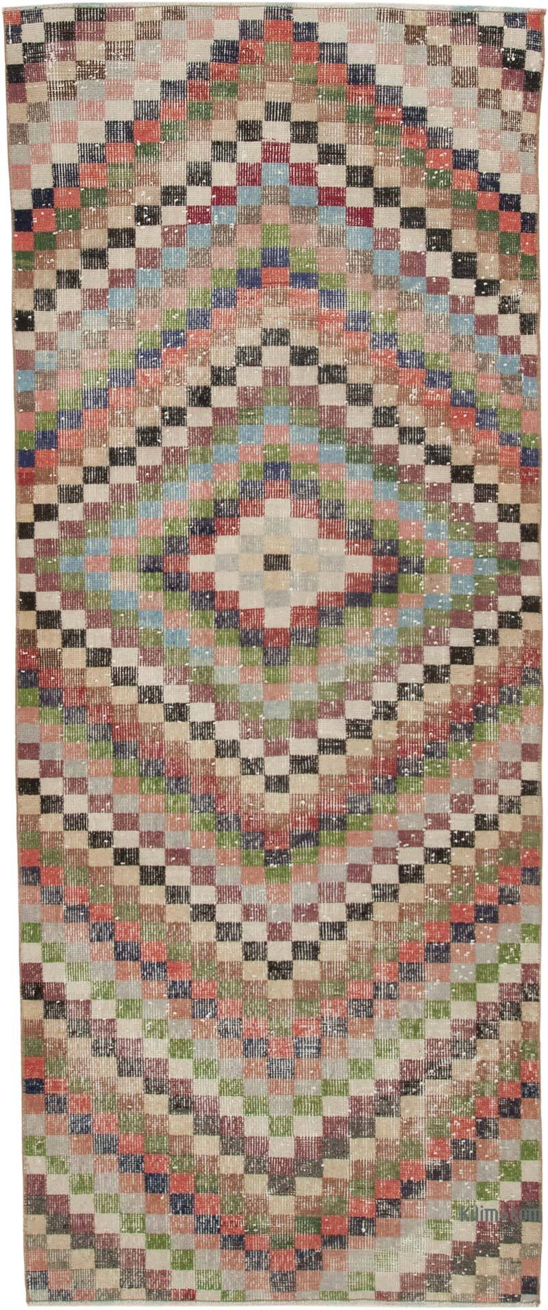 Vintage Turkish Hand-Knotted Rug - 3' 3" x 7' 9" (39" x 93") - K0038334