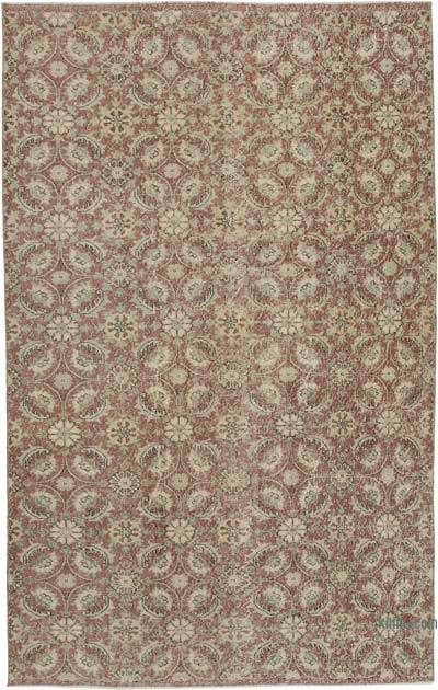 Retro Vintage Turkish Hand-Knotted Rug - 5' 5" x 8' 8" (65 in. x 104 in.)
