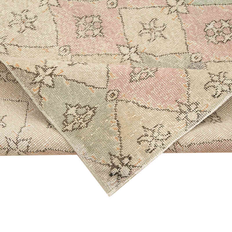 Retro Vintage Turkish Hand-Knotted Rug - 5'  x 8' 6" (60" x 102") - K0038342