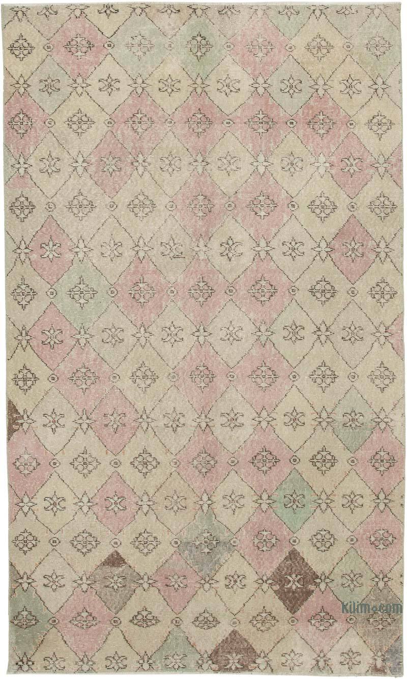 Retro Vintage Turkish Hand-Knotted Rug - 5'  x 8' 6" (60" x 102") - K0038342