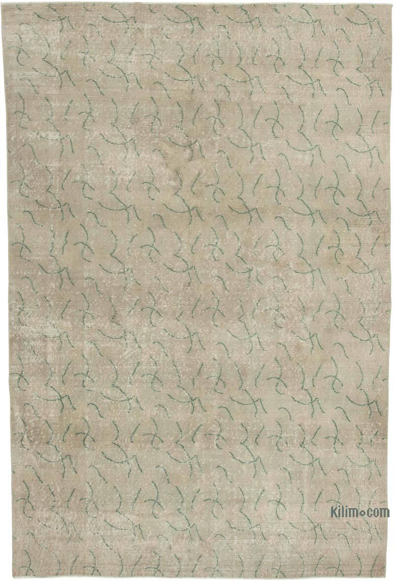 Retro Vintage Turkish Hand-Knotted Rug - 6' 7" x 9' 8" (79" x 116") - K0038345