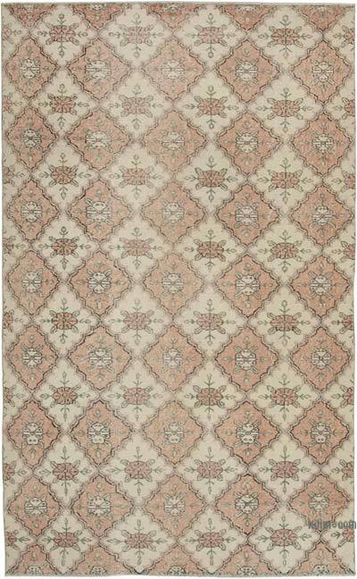 Retro Vintage Turkish Hand-Knotted Rug - 5' 7" x 8' 11" (67 in. x 107 in.)
