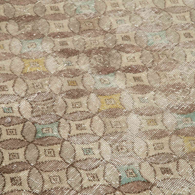 Retro Vintage Turkish Hand-Knotted Rug - 6' 3" x 8' 5" (75" x 101") - K0038352