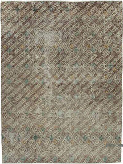 Retro Vintage Turkish Hand-Knotted Rug - 6' 3" x 8' 5" (75 in. x 101 in.)
