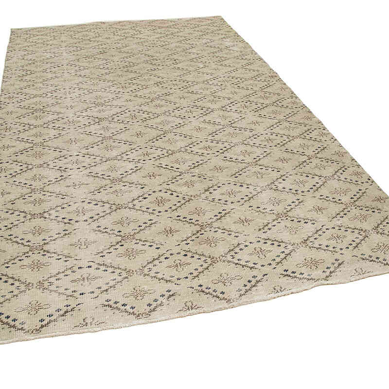 Retro Vintage Turkish Hand-Knotted Rug - 6'  x 10'  (72" x 120") - K0038357