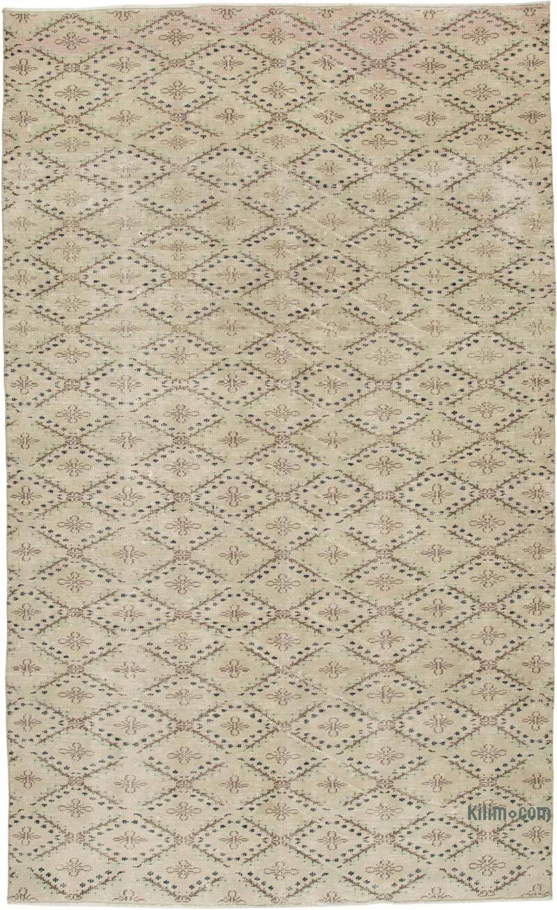 Retro Vintage Turkish Hand-Knotted Rug - 6'  x 10'  (72" x 120") - K0038357