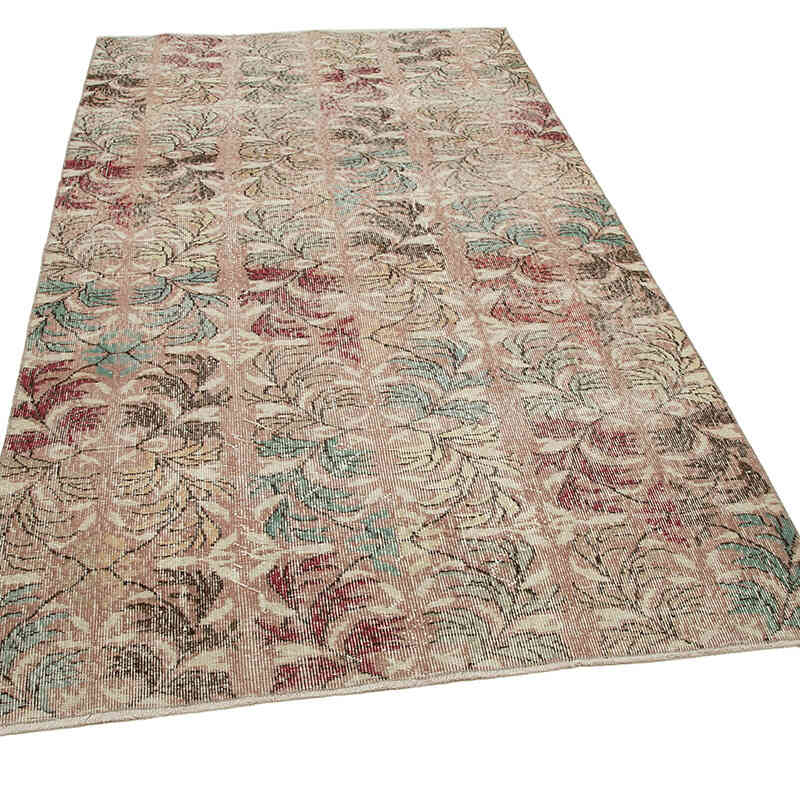 Retro Vintage Turkish Hand-Knotted Rug - 4' 6" x 8'  (54 in. x 96 in.) - K0038378