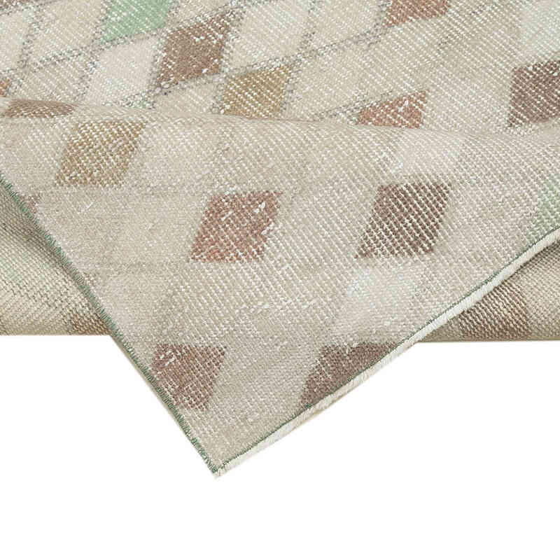 Retro Hand-Knotted Vintage Runner - 3' 4" x 9' 1" (40 in. x 109 in.) - K0038384