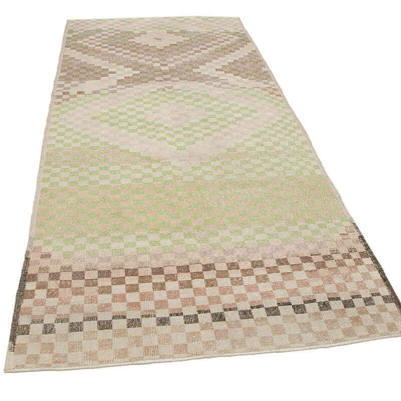 Alfombra Vintage Turca Anudada a Mano - 132 cm x 290 cm - K0038387