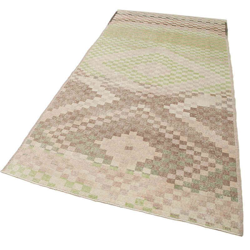 Alfombra Vintage Turca Anudada a Mano - 132 cm x 290 cm - K0038387