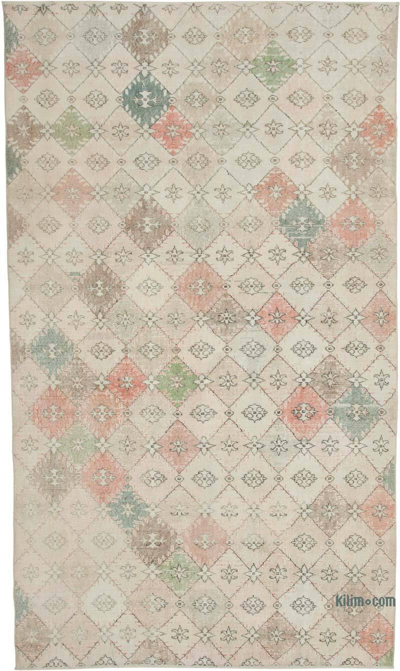 El Dokuma Vintage Halı - 182 cm x 214 cm - K0038389