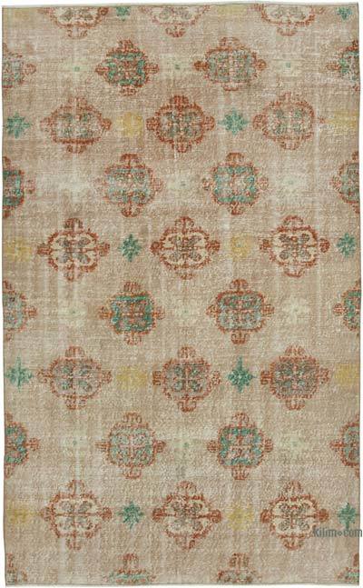 Retro Vintage Turkish Hand-Knotted Rug - 5' 5" x 8' 10" (65 in. x 106 in.)