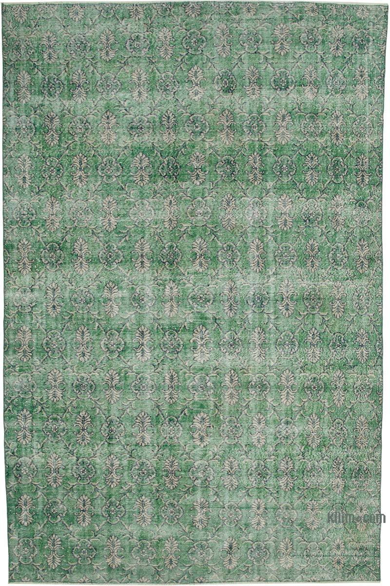 Retro Vintage Turkish Hand-Knotted Rug - 6' 9" x 10'  (81 in. x 120 in.) - K0038396