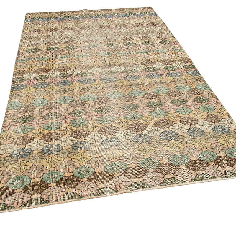 Retro Vintage Turkish Hand-Knotted Rug - 5' 5" x 9' 4" (65" x 112") - K0038399